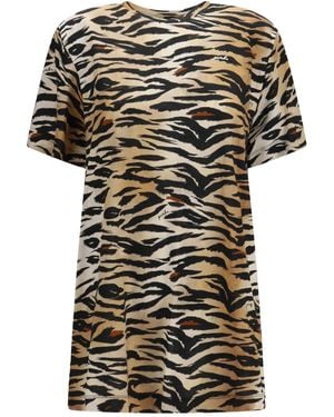 Pinko Tiger Print Knitted Top - Black