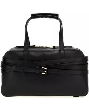 Moschino Tie Me Top Handle Bag - Black