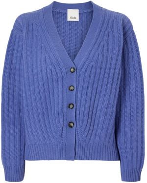 Allude Oversized Dropshoulder Knit Sweater - Blue