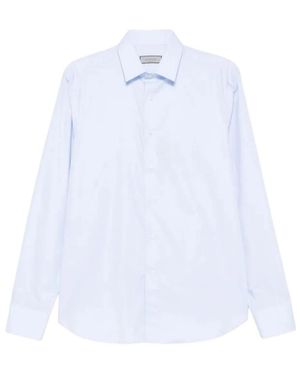 Canali Long-Sleeve Cotton Shirt - White