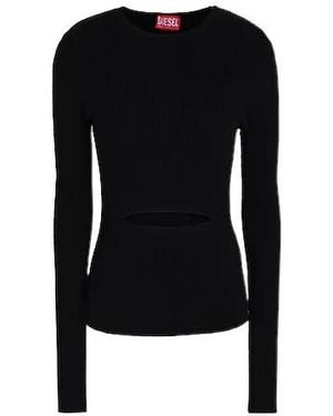 DIESEL Solid Slim-Fit Knit Sweater - Black