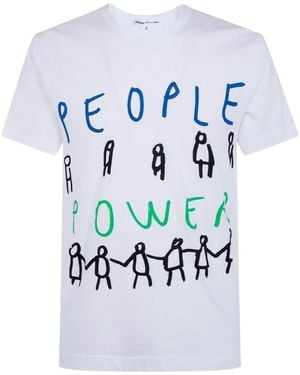 Comme des Garçons Short-Sleeved T-Shirt - Blue