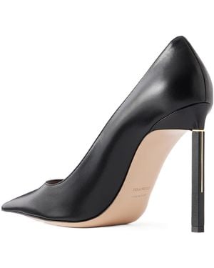 Tom Ford 105Mm Shiny Leather Court Shoes - Black