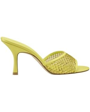 Stuart Weitzman Bareitall Shine Sandal 85 - Yellow
