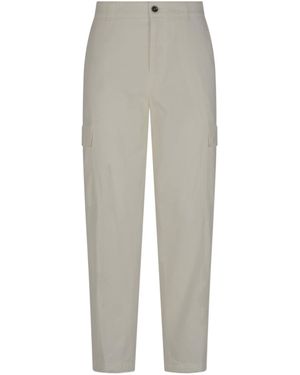 Peserico Tailored Straight-Leg Trousers - Grey