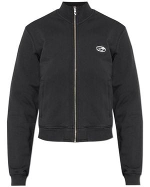 DIESEL Zip-Up Bomber Jacket - Black