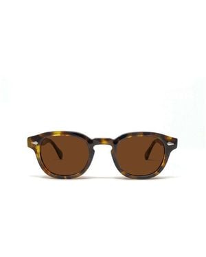 Moscot 100 Acetate 100 Metal Occhiali Da Sole - Brown