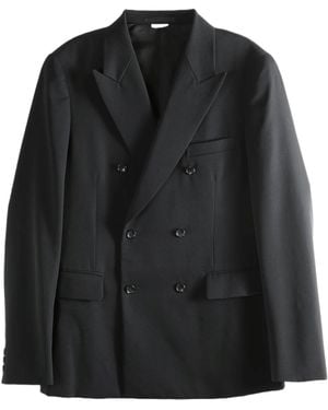 Comme des Garçons Double-Breasted Wool Jacket - Black