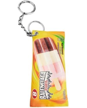 Balenciaga Ice Cream Pouch Keyring - Orange