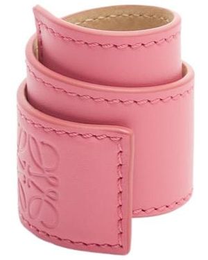 Loewe Logo Embossed Bracelet - Pink