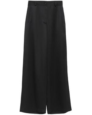 Jil Sander Wide Leg Trousers - Black