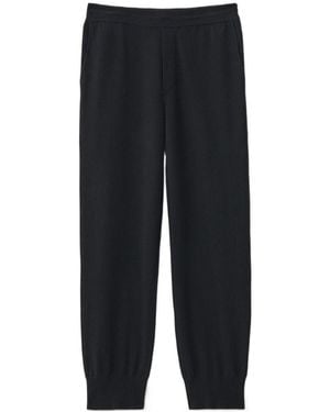 Lisa Yang Ribbed Cuff Knitted Trousers - Black