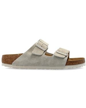Birkenstock Arizona Buckled Flat Sandals - White