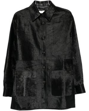 Alysi Straight-Cut Casual Jacket - Black