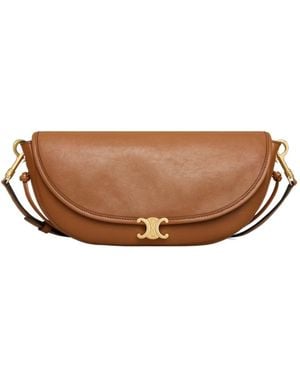Celine Little Halfmoon Soft Triomphe - Brown