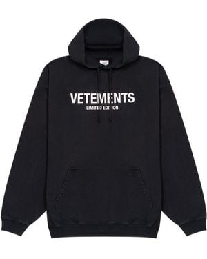 Vetements Hooded Jumper - Blue