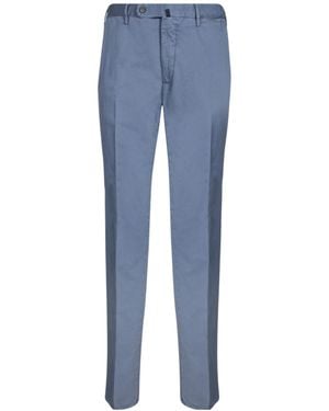 Incotex Regular Fit Pants With Zip Closure - Blue