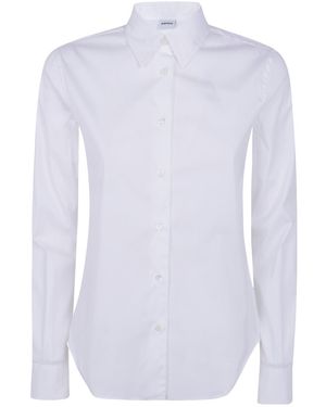 Aspesi Long-Sleeve Shirt With Snap Closures - White