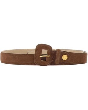 Gianni Chiarini Suede Leather Belt - Brown
