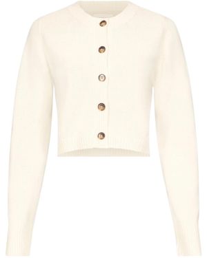 Loulou de Saison Zephir Cropped Cardigan - White