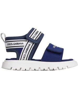 Dolce & Gabbana Fabric Sandals - Blue