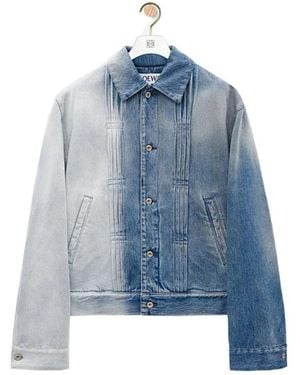Loewe Two-Toned Button-Up Jacket - Blue