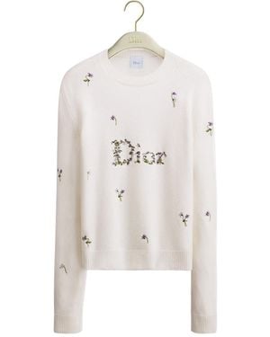 Dior Embroidered Sweater - White