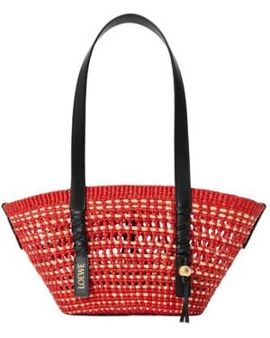 Loewe Small Braid Basket Bag - Red