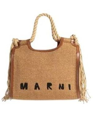 Marni Two-Tone Handbags - Natural