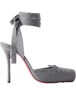 Christian Louboutin Ballet Pointed-Toe High Heels - Metallic