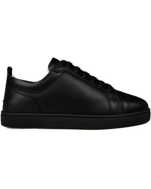 Christian Louboutin Lace-Up Front Low-Top Trainers - Black