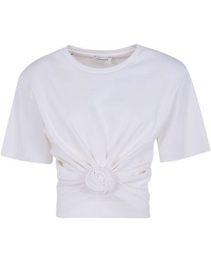 Magda Butrym Cropped T-Shirt - White