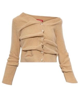 DIESEL Long-Sleeve Cardigan - Natural