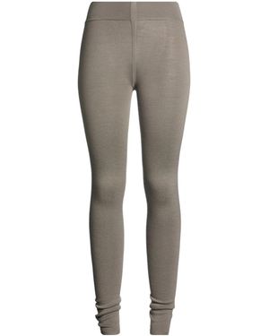 Rick Owens Plain Color Leggings - Gray