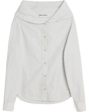 Our Legacy Kaonashi Embroidered Shirt - White