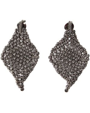 Brunello Cucinelli Sculptured Earrings - Metallic