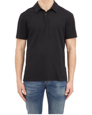James Perse Logo Polo Shirt - Black