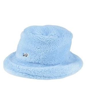 Ganni Plush Fisherman Beanie - Blue