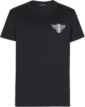 Balmain T-Shirt With Wings Print - Black