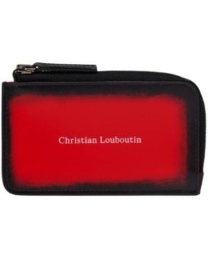 Christian Louboutin Zipper Card Holder - Red