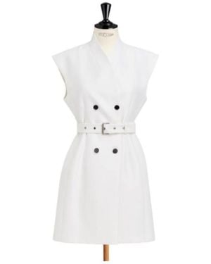 Dior Short Blazer Dress - White