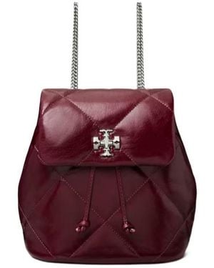 Tory Burch Quilted Leather Backpack - Red