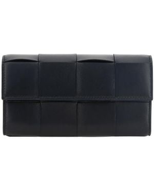 Bottega Veneta Intrecciato Continental Wallet - Blue