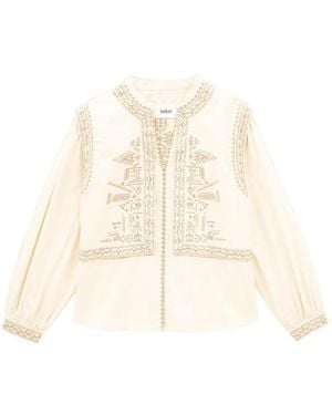 Ba&sh Embroidered Shirt - Natural