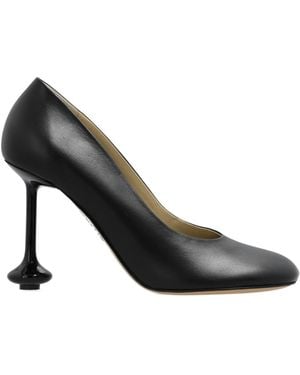 Loewe Toy High-Heel Round-Toe Pumps - Black