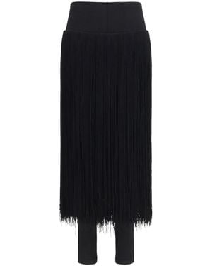 Alaïa Fringed Trousers - Black