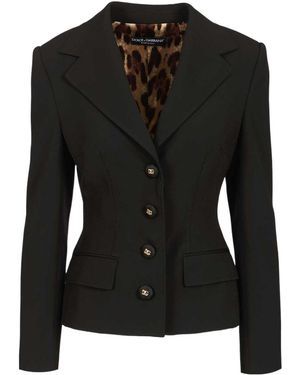 Dolce & Gabbana Fitted Blazer - Black