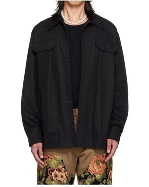 Simone Rocha Military Shirt - Black