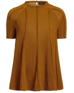 Proenza Schouler Tavia Knited Top - Brown