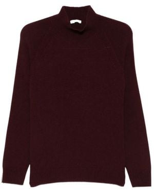 Peserico High-Neck Raglan-Sleeve Jumper - Purple